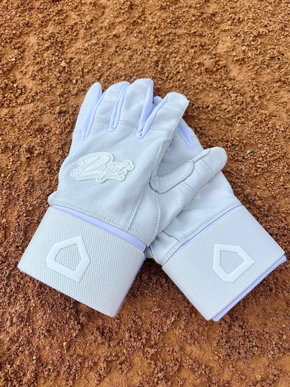 Triple White Batting Glove Adult XS